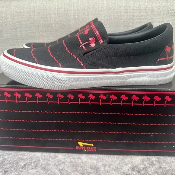 AUTHENTIC In-N-Out Drink Cup Slip-on Shoes in BLACK - Women’s 9.5 / Men’s 8 - Picture 6 of 12
